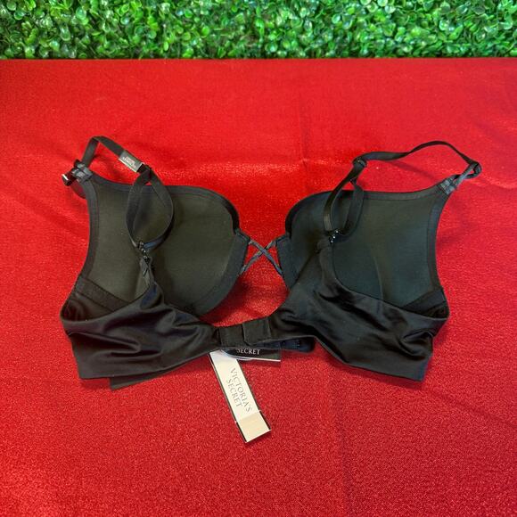 NWT Victoria's Secret Black Bomb Shell  32AA Adds 2 Cup Sizes Push Up Bra New - Picture 2 of 16